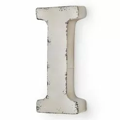 Lettera Metallo I Bianca