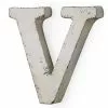Lettera Metallo V Bianca -Vendite Cucina e tavola Lettera metallo V bianca thumbnail 500x500 70