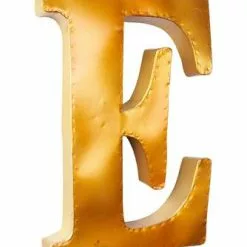 Lettera Metallo E Giallo Oro
