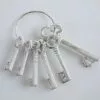 Mazzo Di 6 Chiavi Decorative Ferro Bianco -Vendite Cucina e tavola Mazzo di 6 chiavi decorative ferro bianco thumbnail 500x500 70