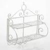 Mensola 2 Piani Ferro Bianco Riccioli Shabby -Vendite Cucina e tavola Mensola 2 piani ferro bianco thumbnail 500x500 70