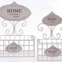 Mensola Ferro Bianco Home A Cestello