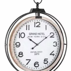 Orologio Ferro Elegno Grand Hotel Da Parete 62x79h