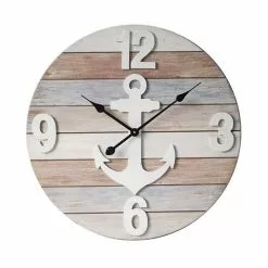 Orologio Legno Marinaro Ancora Cm 60