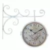 Orologio Stazione Bianco Stampa Rose Doppia Faccia -Vendite Cucina e tavola Orologio stazione bianco stampa rose doppia faccia thumbnail 500x500 70
