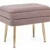 Panca Contenitore Singola Velluto Rosa Malva Piedi Oro -Vendite Cucina e tavola PANCA CONTENITORE SINGOLA VELLUTO malva PIEDI ORO 720380 thumbnail 500x500 70