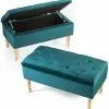 Panca Contenitore Velluto Capitonnè Blu Petrolio Cm80 -Vendite Cucina e tavola Panca contenitore velluto capitonnC3A8 blu petrolio cm80 thumbnail 500x500 70