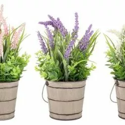 Pianta Lavanda In Vaso Metallo Grigio 37h