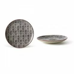 Piatto Dessert Fiore Viola Collezione Althea