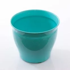 Porta Vaso Latta Turchese Cm20x17h