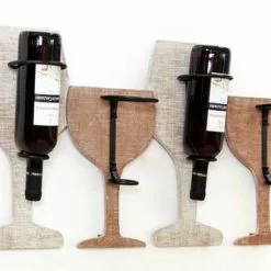 Portabottiglie Sagoma Bicchieri 4 Posti