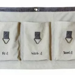 Portaoggetti Canvas 3 Tasche Orizzontale