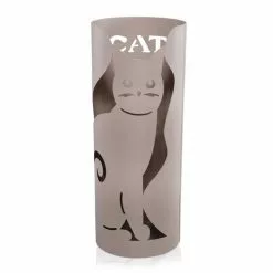 Portaombrelli Gatto Metallo Tortora Tondo