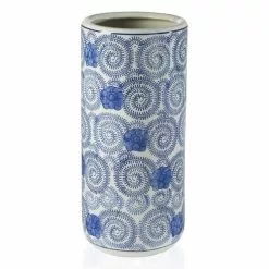 Portaombrelli Porcellana Spirali Blu