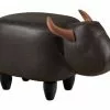 Pouf Animale Toro Nero Ecopelle Piedini Legno -Vendite Cucina e tavola Pouf animale toro nero ecopelle piedini legno thumbnail 500x500 70