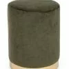 Pouf Cilindro Velluto Verde Forest Fascia Oro 40h -Vendite Cucina e tavola Pouf cilindro velluto verde forest fascia oro 40h thumbnail 500x500 70
