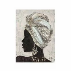 Quadro A Olio Donna Africana Chara 60x80