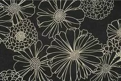 Quadro Fiori Bianchi Fondo Nero Dipinto A Olio 40x120