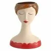 Vaso Volto Ceramica Coco Girl Castana Abito Rosso 28h -Vendite Cucina e tavola RRW751 Vaso volto ceramica coco girl castana abito rosso 28h thumbnail 500x500 70