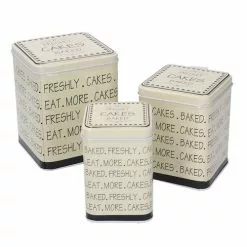 Scatola Latta The Scritte Cakes Quadrata
