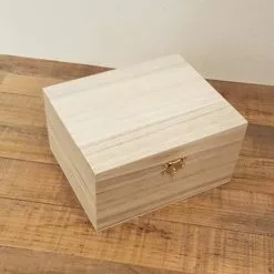 Scatola Legno Grezzo Rettangolare 17x14x9h