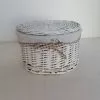 Scatola Tonda Vimini Bianco Con Fodera 26X17H -Vendite Cucina e tavola Scatola tonda vimini bianco con fodera 26X17H thumbnail 500x500 70