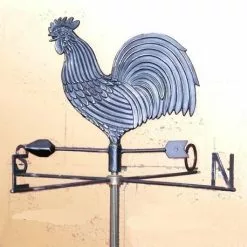 Segnavento Gallo Alluminio Nero Da Esterno