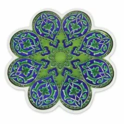 Sottopentola Fiore Ceramica Verde