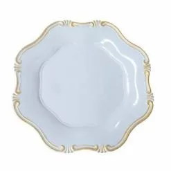 Sottopiatto Melamina Grigio Bordo Oro