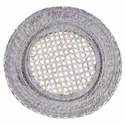 Sottopiatto Rattan Grigio Trama Vienna Cm 32