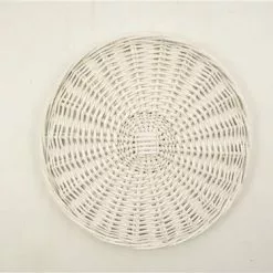 Sottopiatto Vimini Bianco Cm 35