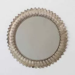 Specchio Corolla Di Petali Metallo Cm80