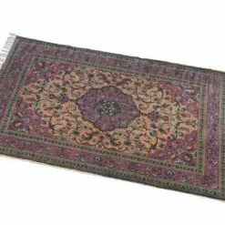 Tappeto Cotone Stampa Bordeaux 140x200