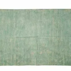 Tappeto Cotone Turchese Effetto Vintage 140x200