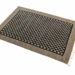 Tappeto Iuta Rombi Blu 160x240