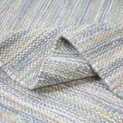 Tappeto Lana Disegual Filo Verde 160x240