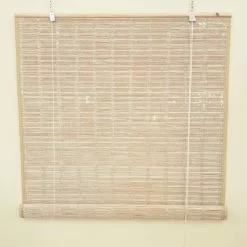 Tenda Bambu' Bianco Decapé Avvolgibile