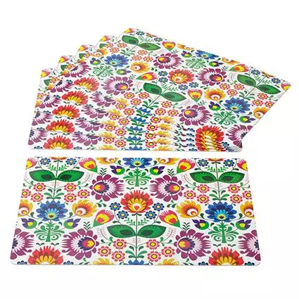 Tovaglietta Americana Pvc Flora Stampa Fiori Multicolori