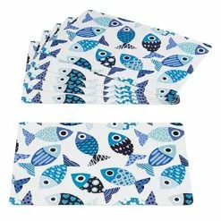 Tovaglietta Americana Pvc Pesci Blu