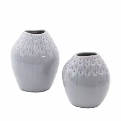 Vaso Ceramica Grigio Chiaro Joy