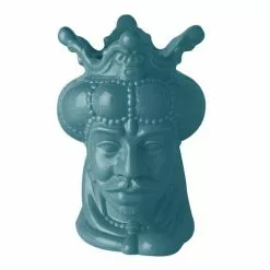 Vaso Ceramica Testa Di Moro Re Turchese 24h