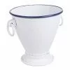 Vaso Metallo Bianco Smaltato Riga Blu -Vendite Cucina e tavola Vaso metallo bianco smaltato riga blu thumbnail 500x500 70
