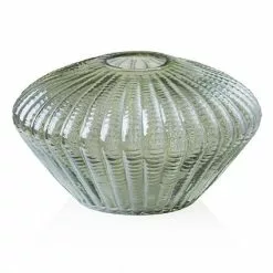 Vaso Vetro Bombato Schiacciato 11h