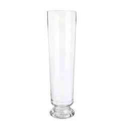 Vaso Vetro Conico Con Piede 60h