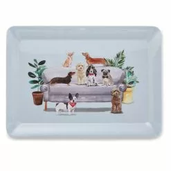 Vassoio Cani Curios Dogs Melamina 39x28