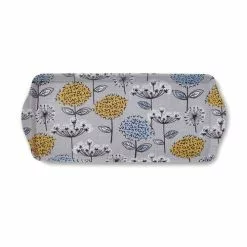 Vassoio Fiori Soffioni Giallo Retro Meadow Melamina 39x17