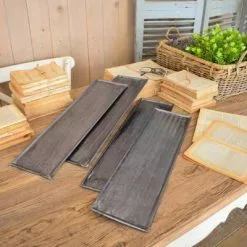 Vassoio Metallo Lavorato Riad 56x15