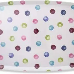 Vassoio Pois Colorati Splash Coour Melamina 30x48