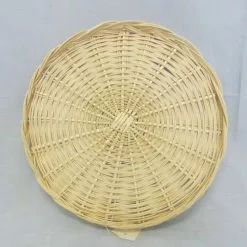 Vassoio Tondo Midollino Bordo Basso Cm 35