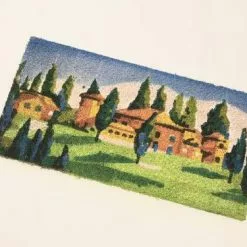 Zerbino Cocco Scalino Cm50 Case Con Alberi